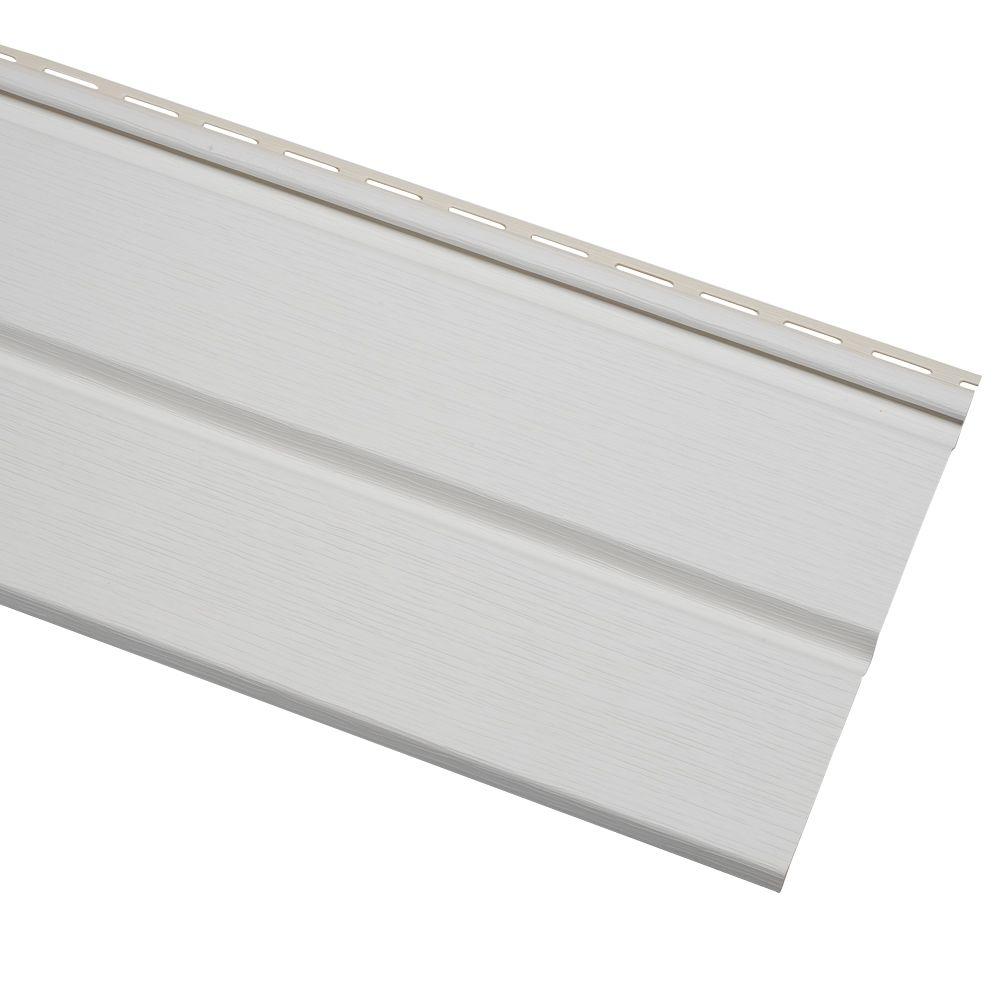 Ply Gem Economy D5 10 75 In X 12 Ft White Vinyl Solid Soffit