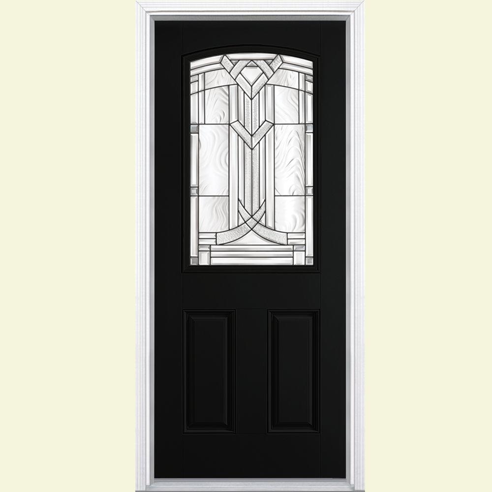 Masonite 36 in. x 80 in. Chatham Camber 1/2 Lite Right-Hand Primed ... Masonite 36 in. x 80 in. Chatham Camber 1/2 Lite Right-Hand Primed ...