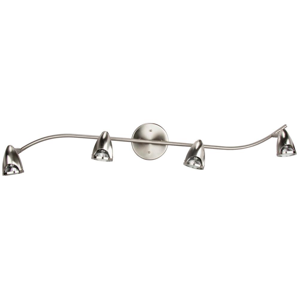 42.5 in. 4Light Brushed Nickel Halogen Track Lighting Kit 300004 The