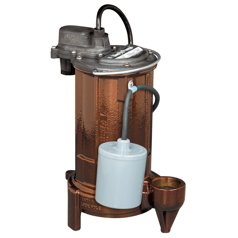 Hartell 1 8 Hp Sink Drain Laundry Tray Pump Lta The Home Depot 280 Series 1 2 Hp Submersible Effluent Pump With Float