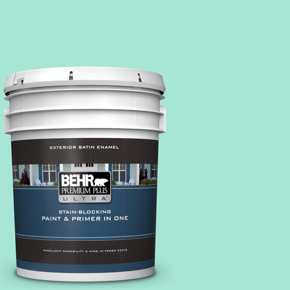 BEHR Premium Plus Ultra 5 gal. 480A2 Botanical Tint Satin Enamel