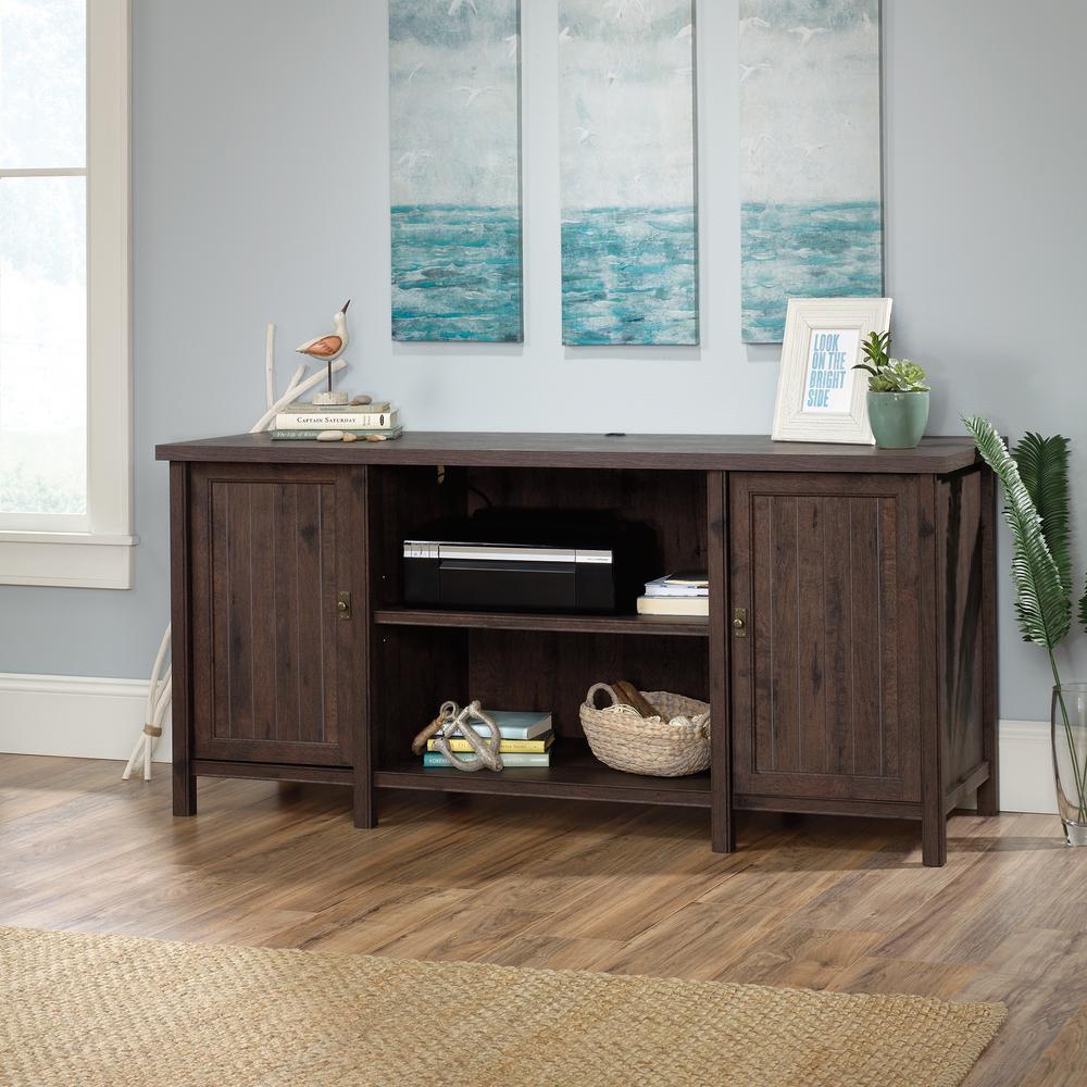 Sauder Costa Coffee Oak Office Credenza 422984 The Home Depot