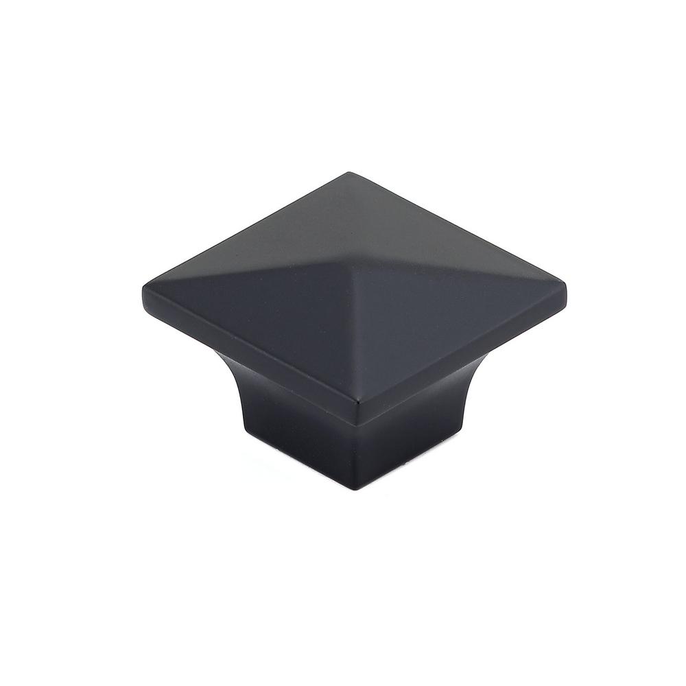 Richelieu Hardware 1 1 4 In Matte Black Cabinet Knob BP53082900 The   Richelieu Hardware Cabinet Knobs Bp53082900 64 1000 