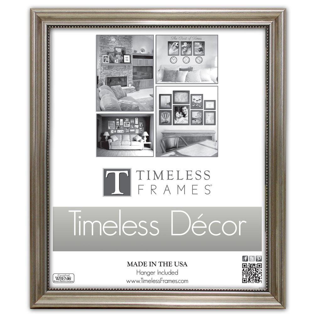 Timeless Frames Astor 1-Opening 11 in. x 14 in. Silver Picture Frame was $29.43 now $16.83 (43.0% off)