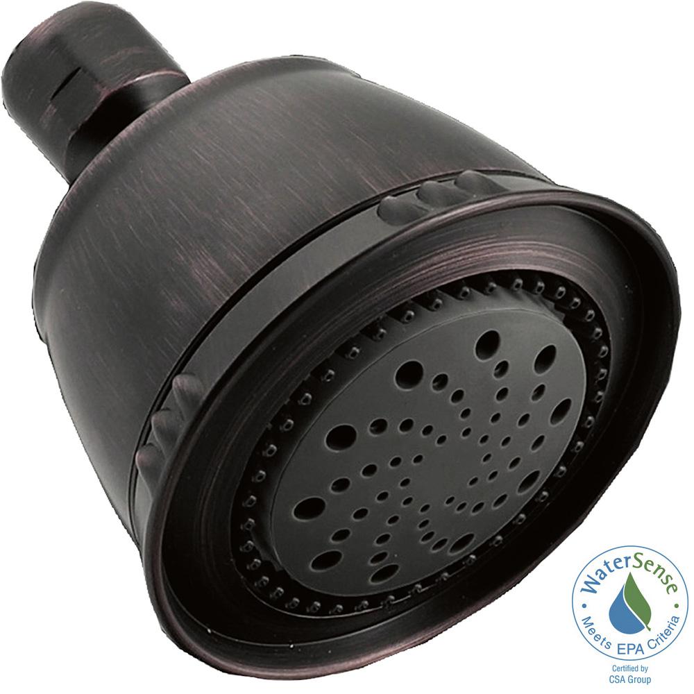 UPC 034449824873 product image for Delta 5-Spray 3.75 in. Traditional Fixed Shower Head in Venetian Bronze | upcitemdb.com