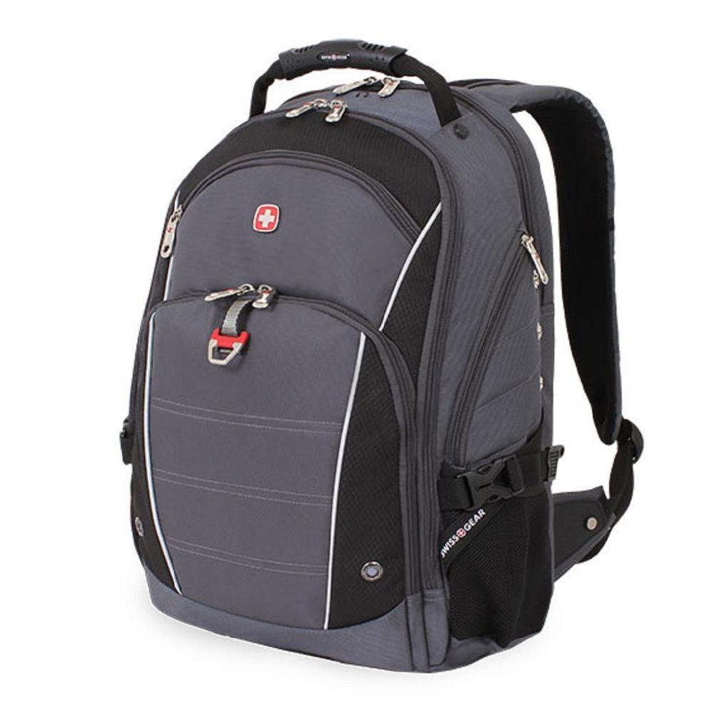 SWISSGEAR 18.5 in. Grey and Black Computer Backpack-3295412410 - The ...