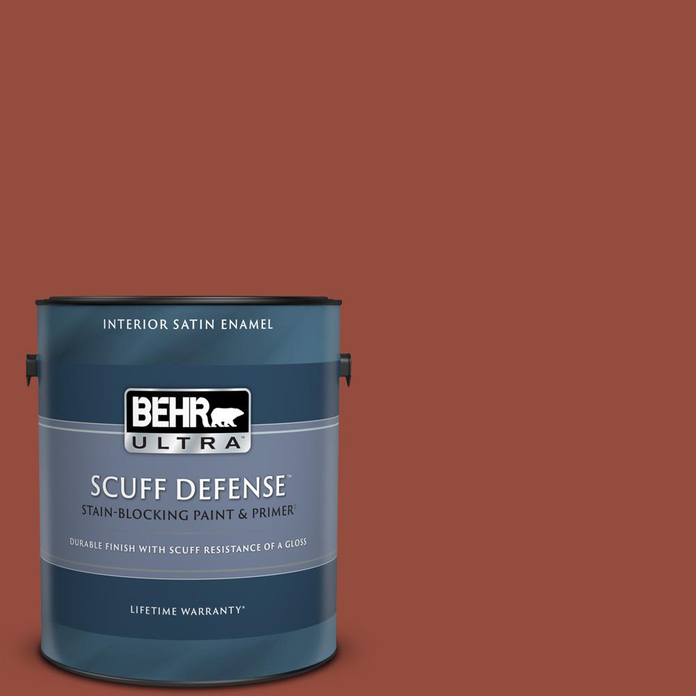 BEHR ULTRA 1 gal. SH200 New Brick Extra Durable Satin Enamel
