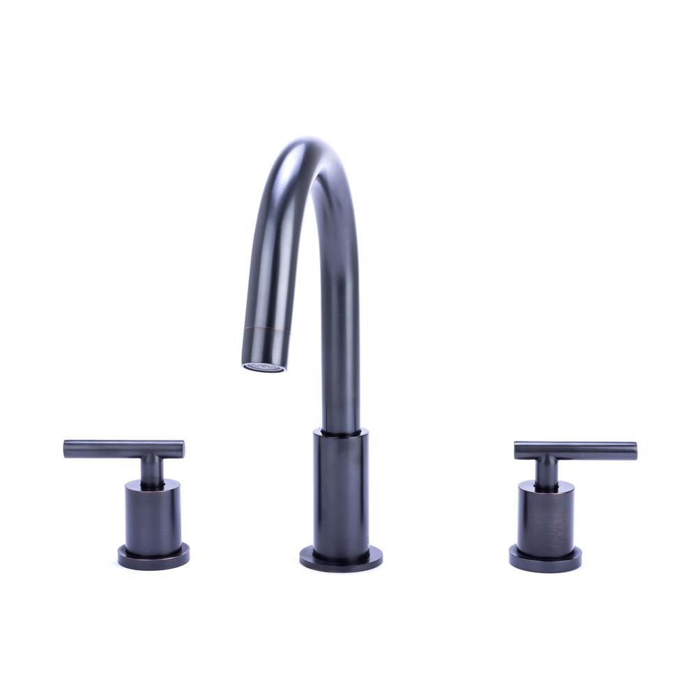 Modern 8 In Widespread 2 Handle Hi Arc Bathroom Faucet Oil 2 Handle Hi Arc Bathroom Faucet In Oil