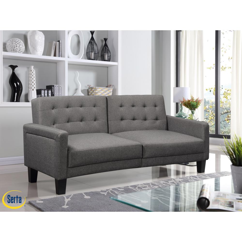 Serta Sebring Grey Serta Multifunctional Sofa, Convertible to Bed SC