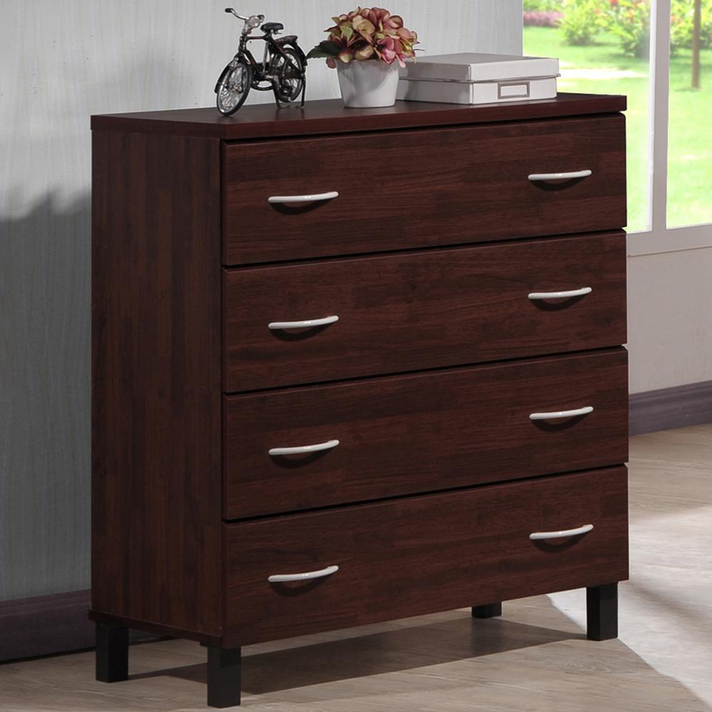Baxton Studio Maison Contemporary Dark Brown Wood Finish 4 Baxton Studio Maison Contemporary Dark Brown Wood Finish 4 Drawer Chest 28862 6491 Hd The Home Depot