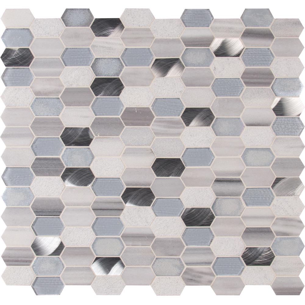 Msi Harlow Picket 12 In X 8 Mm Gl Metal Stone Mesh Mounted Mosaic Tile Msi Harlow Picket 12 In X 8 Mm Gl Metal Stone Mesh Mounted Mosaic Tile