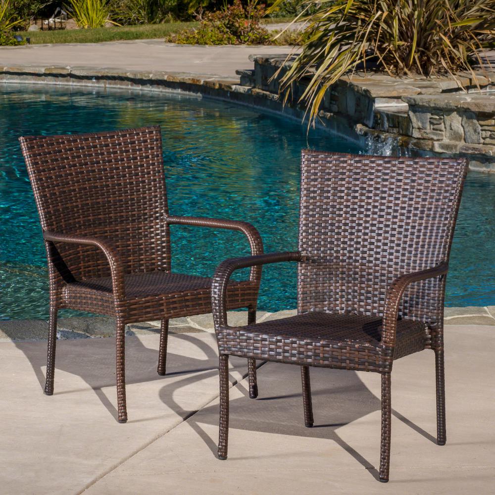 Hampton Bay Nantucket Rocking Metal Outdoor Dining Chair (2-Pack)-6991700-0205157 - The Home Depot