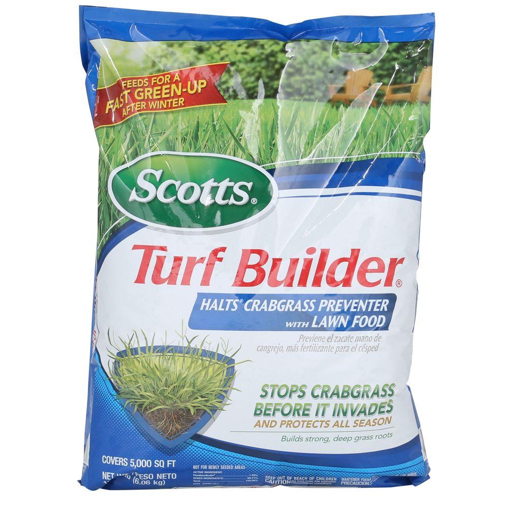 Scotts Turf Builder 13.58 lb. 5M Halts Crabgrass Preventer-32367D ...