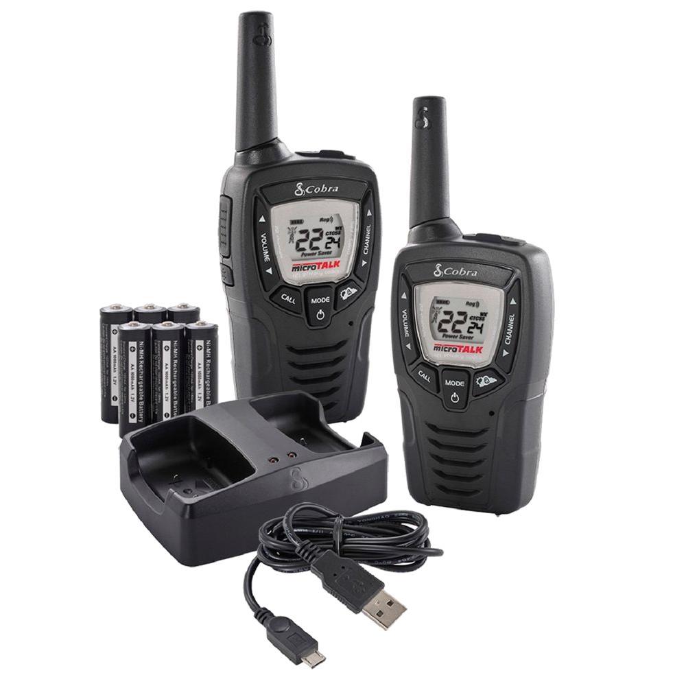 Cobra 23-Mile Range 2-Way Radio Value Pack and Dock