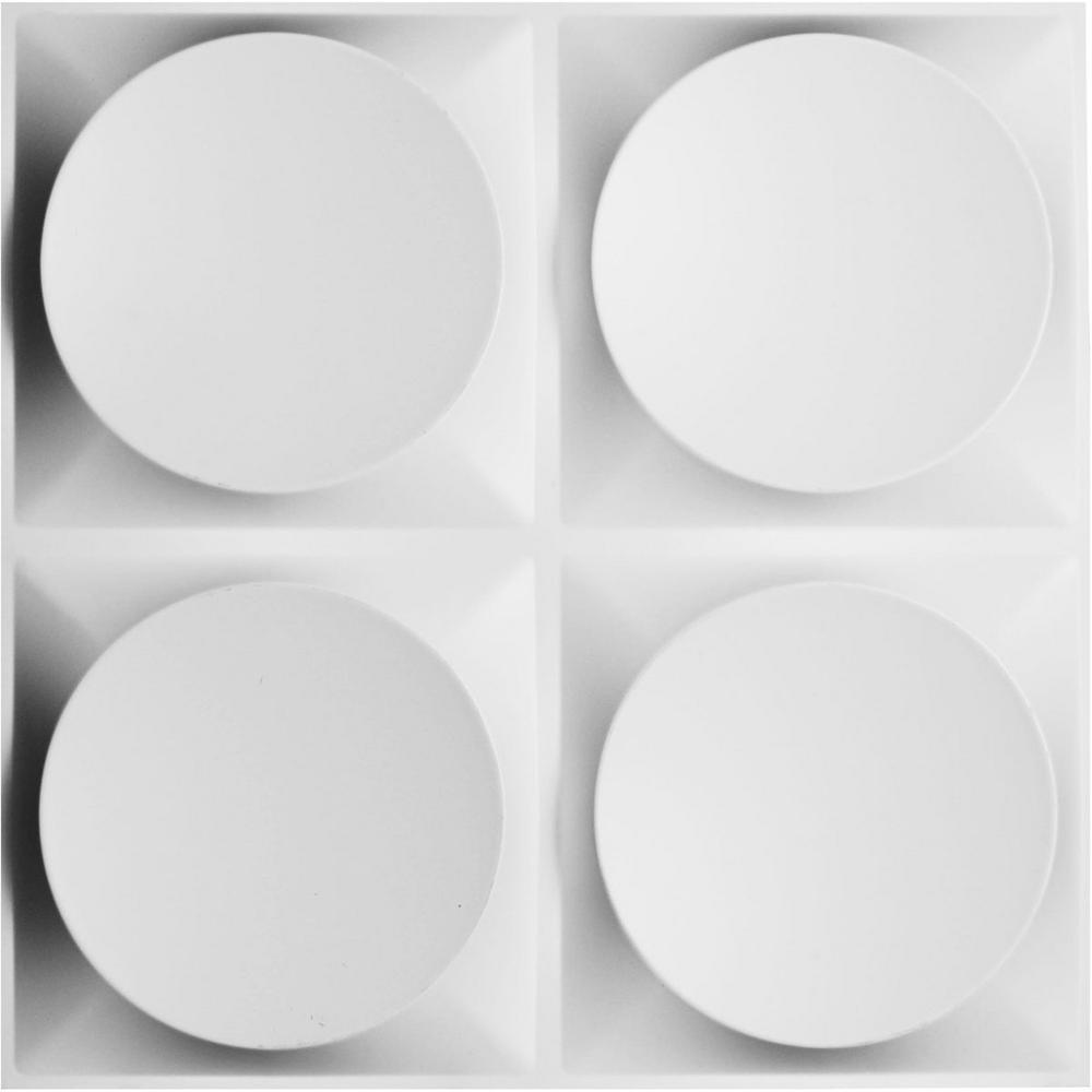 19 5//8W x 19 5//8H White 10 Each Ekena Millwork WP20X20PRWH-CASE-10 Primrose EnduraWall Decorative 3D Wall Panel