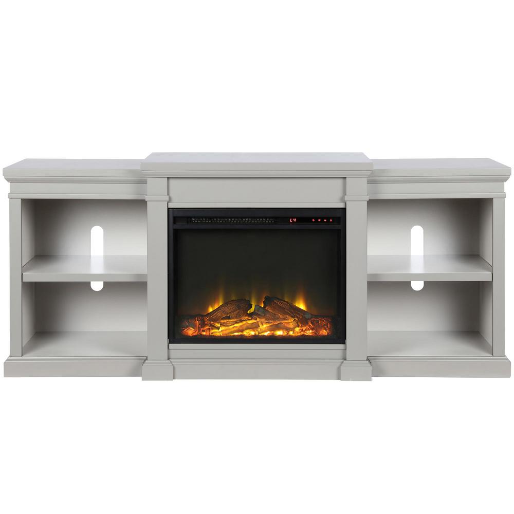Ameriwood Home Paynes Gray Electric Fireplace 70 In Tv Stand Ameriwood Home Paynes Gray Electric Fireplace 70 In Tv Stand