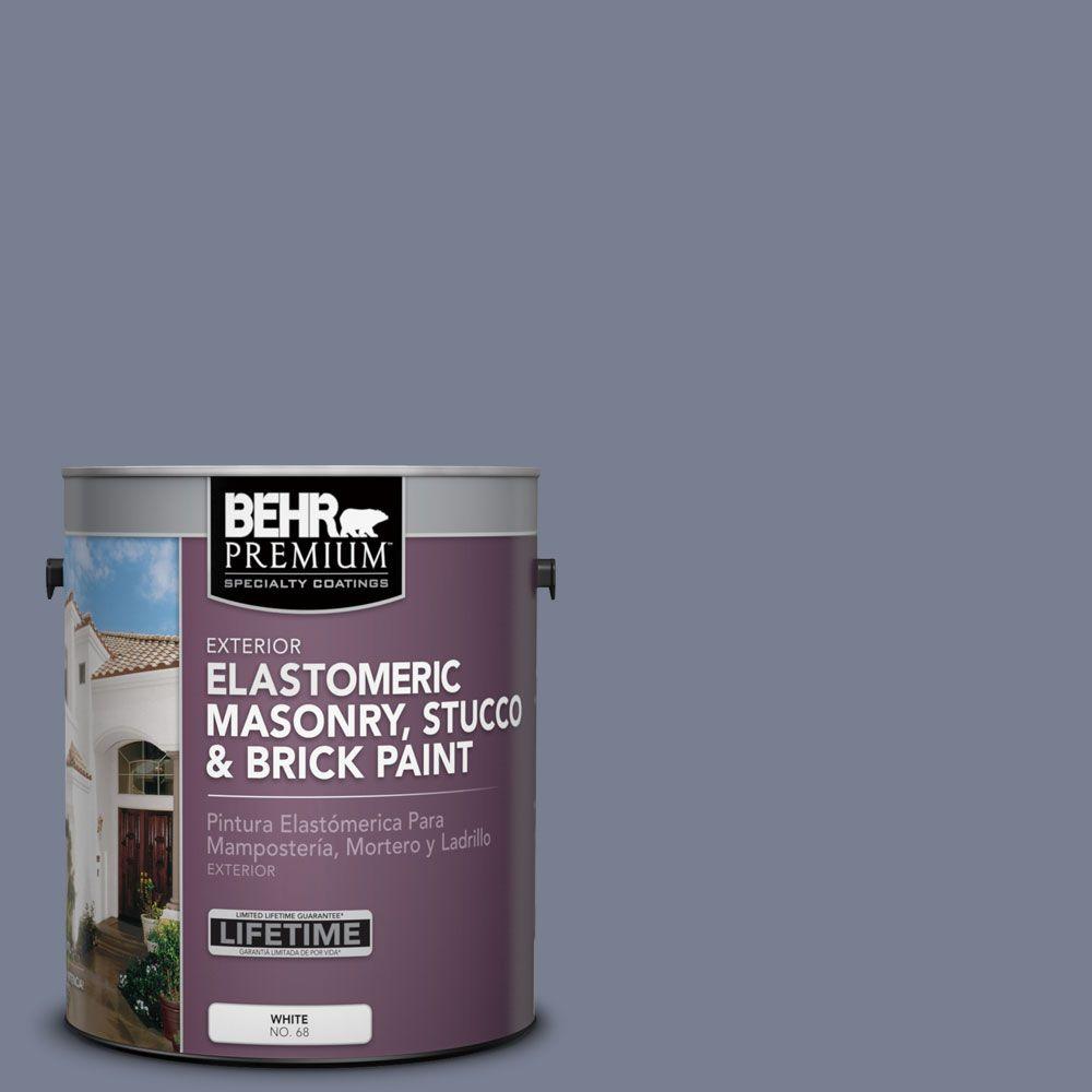 Behr Premium 1 Gal Ms 77 Purple Storm Elastomeric Masonry Stucco Ms 77 Purple Storm Elastomeric Masonry Stucco And Brick Exterior Paint