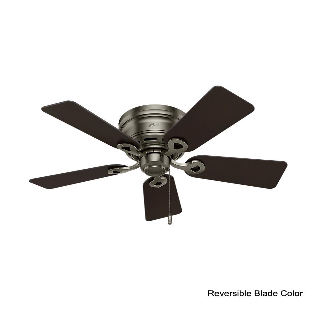 Hunter Conroy 42 In Indoor Antique Pewter Low Profile Ceiling Fan