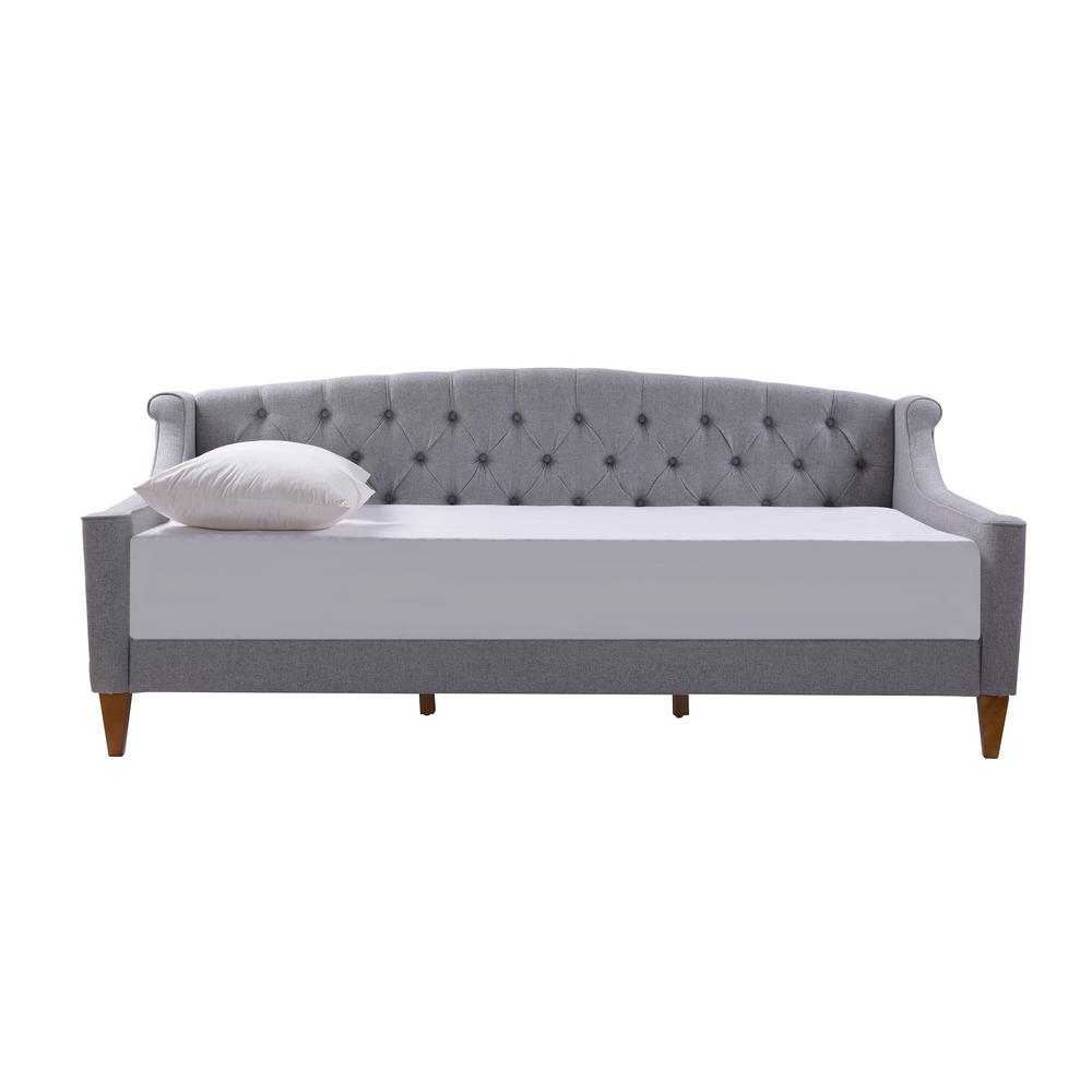 Jennifer Taylor Lucy Light Grey Sofa Bed 65000 962 The Home Depot Jennifer Taylor Lucy Light Grey Sofa Bed