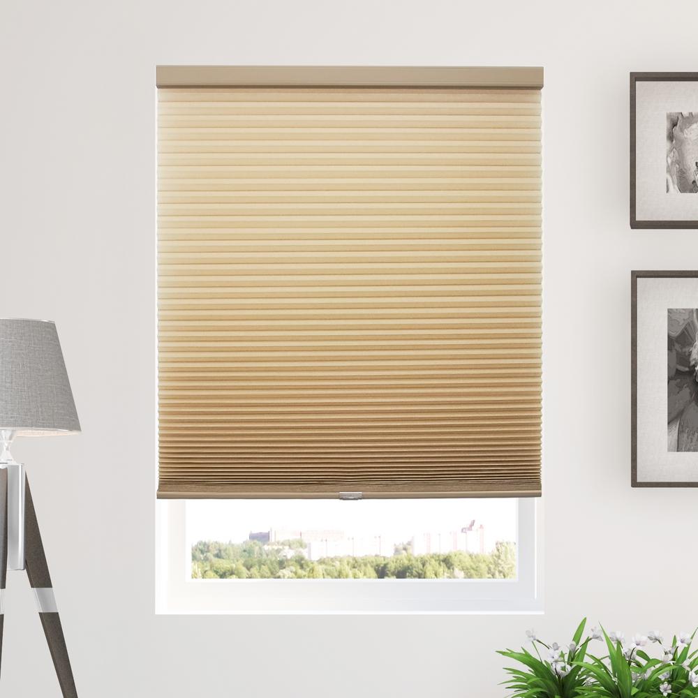 CHICOLOGY Custom Made Cordless Cellular Shades Cotton Inside Mount,W:23 xH:48 Blackout