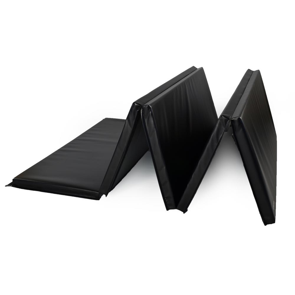 black gymnastics mat