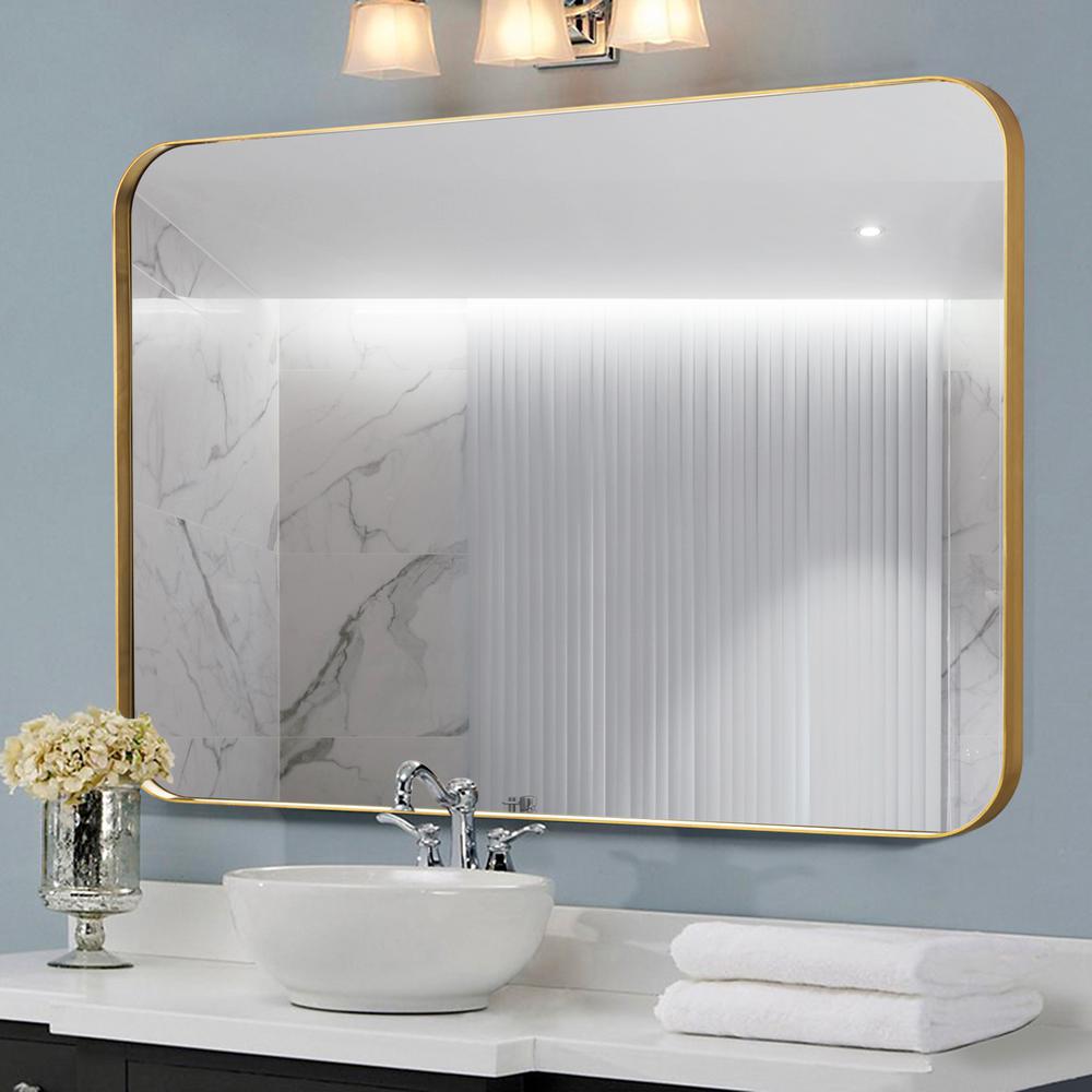 Neu-Type Modern Rectangle Wall Vanity Mirror In Bathroom Living Room ...