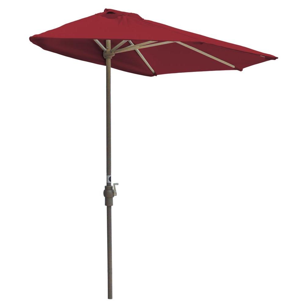 Yellow No Tilt Patio Umbrellas Patio Furniture The Home Depot