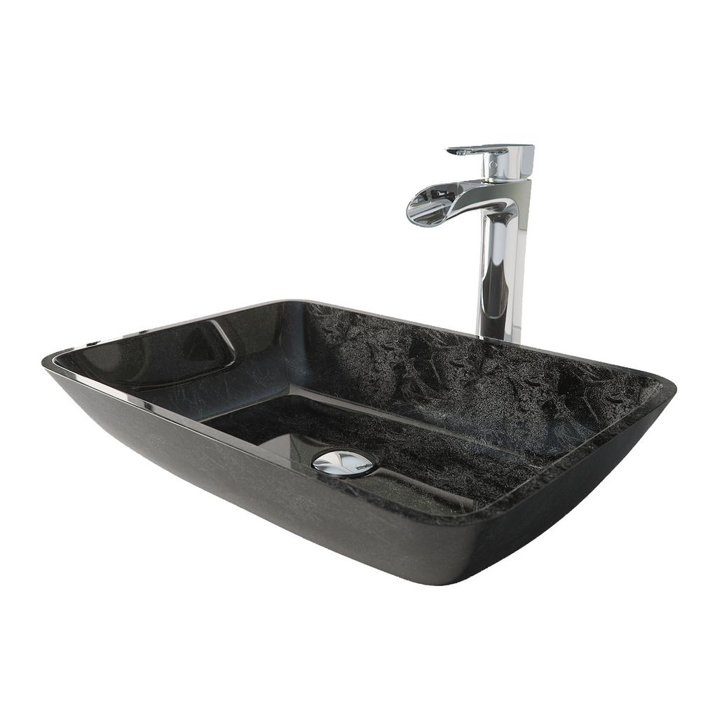 Vigo Rectangular Gray Onyx Glass Vessel Bathroom Sink Set With Niko Faucet In Chrome Vgt1852 The Home Depot - Vigo Rectangular Gray Onyx Glass Vessel Bathroom Sink Vigo Rectangular Gray Onyx Glass Vessel Bathroom Sink Set With Niko Faucet In Chrome Vgt1852 The Home Depot - Vigo Rectangular Gray Onyx Glass Vessel Bathroom Sink