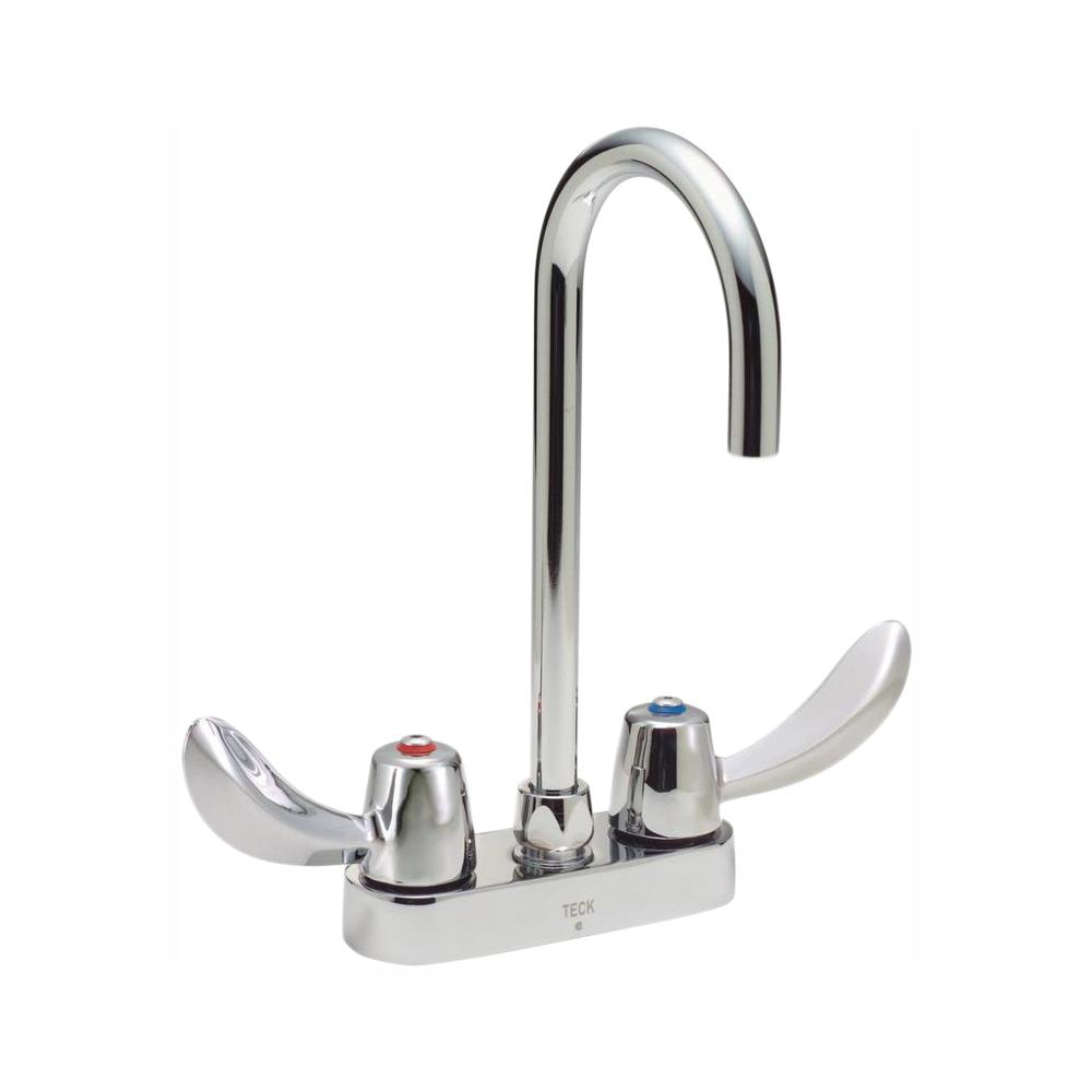 Delta Commercial 4 In Centerset 2 Handle Bathroom Faucet In