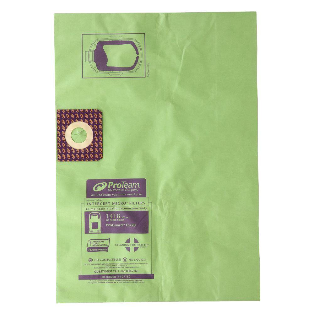 Bag Proteam The Home Depot Intercept Micro Filter For Proteam