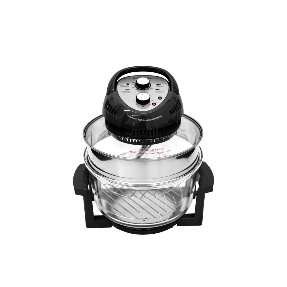 AROMA 2400 W White Turbo Convection Countertop Oven with Rotisserie AST