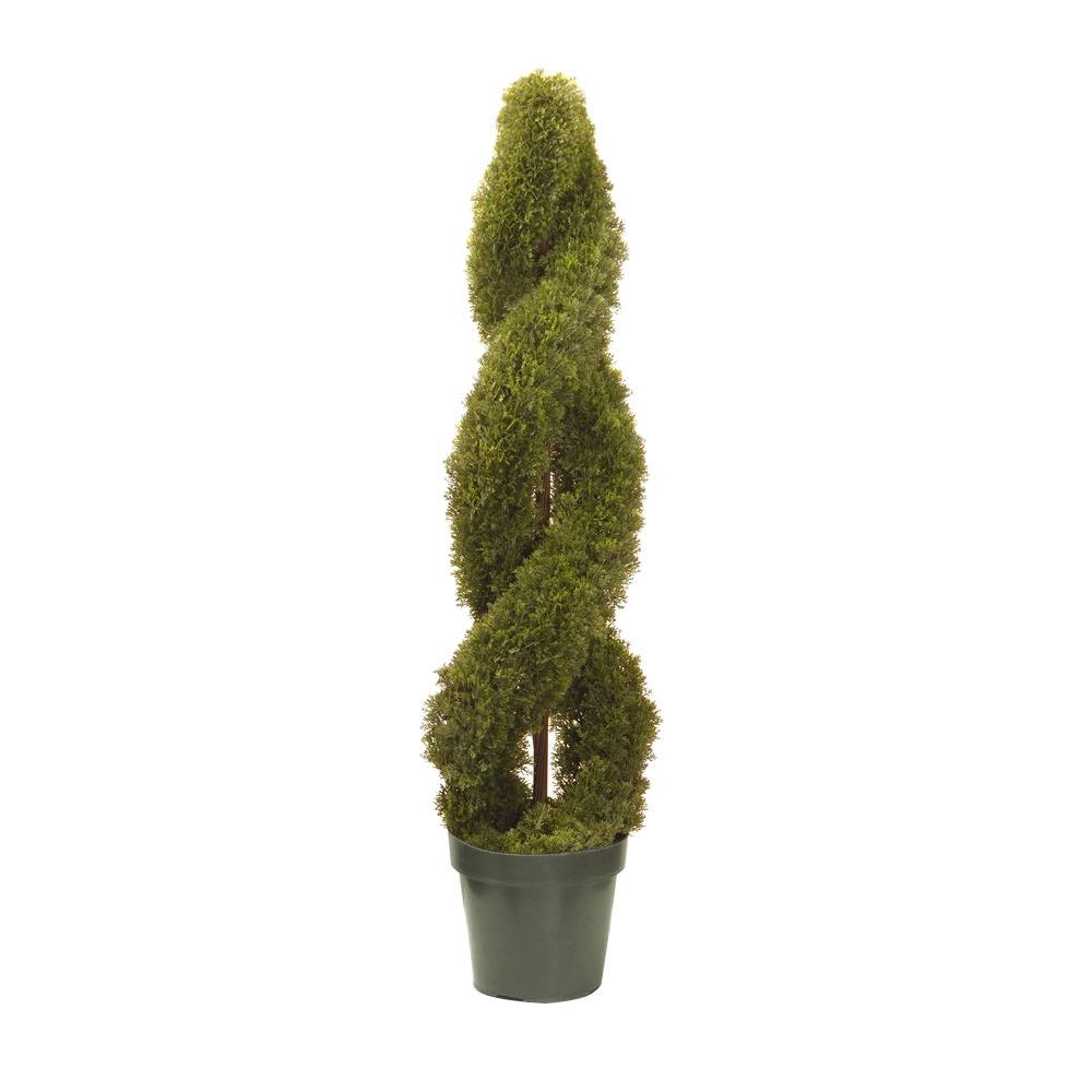 National Tree Company 60 in. Artificial Arborvitae Tree in Dark Green