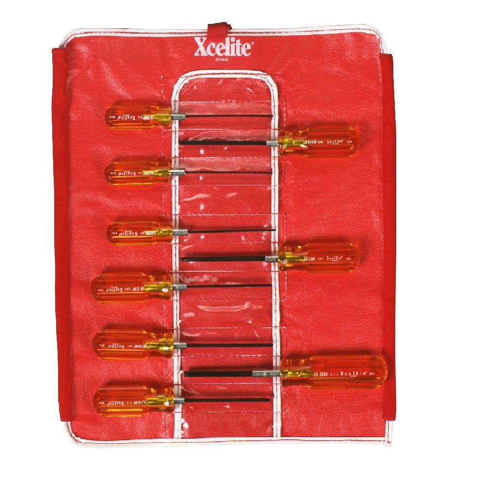 Xcelite Allen Ballpoint Hex SAE Screwdriver Set (9Piece)LN9BP The