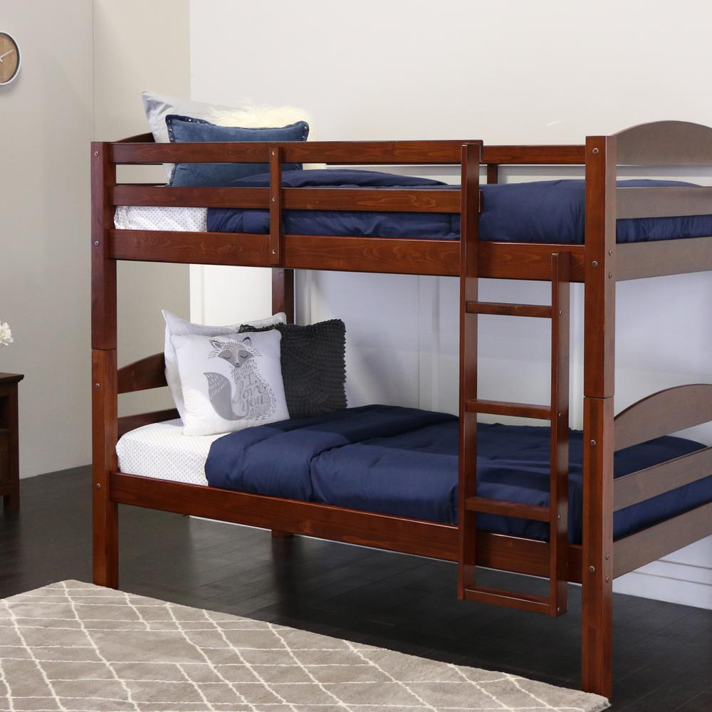 Walker Edison Furniture Company Ina Twin Over Wood Bunk Ina Twin Over Wood Bunk Bed
