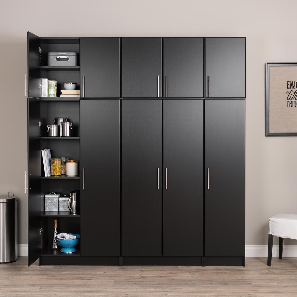 Prepac Elite Black 16 In Narrow Cabinet Beb 1664 The Home Depot
