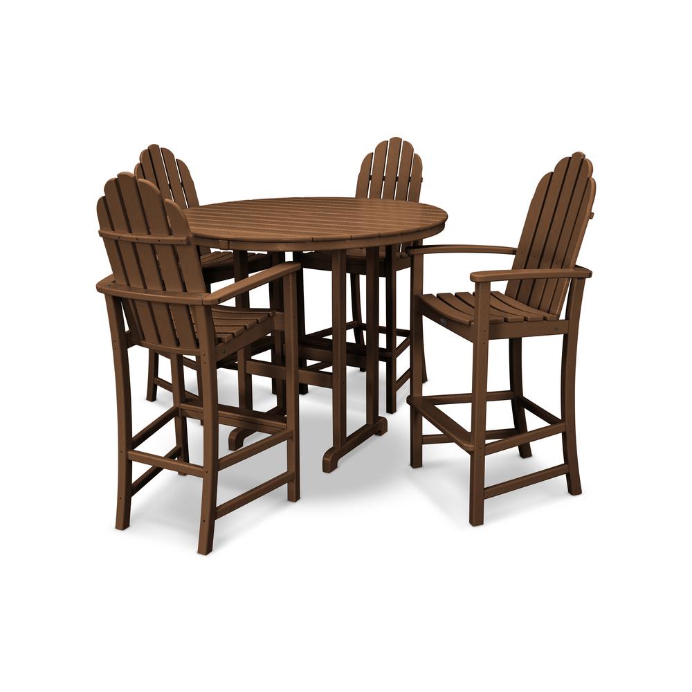 Polywood Outdoor Counter Height Dining Set POLYWOOD® 5 Piece Bar