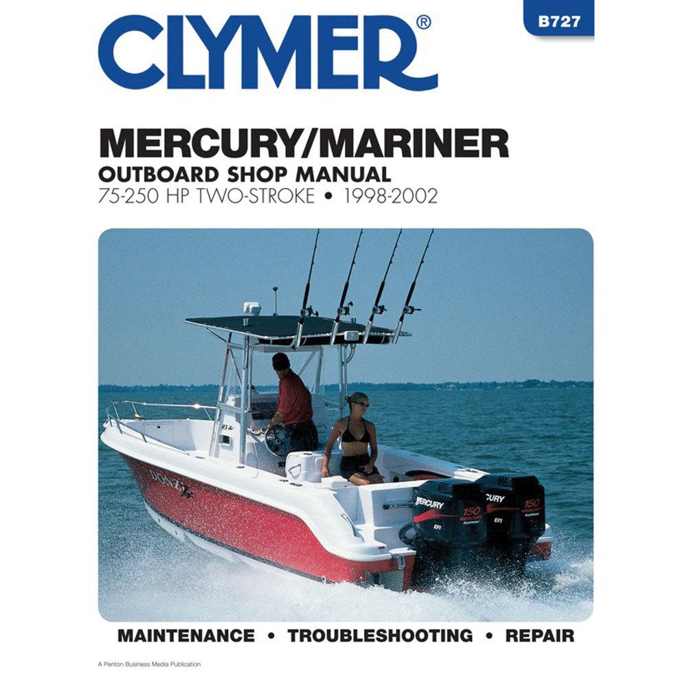 CLYMER Repair Manual For Mercury/Mariner 2-Stroke Outboards (75-250 HP ...