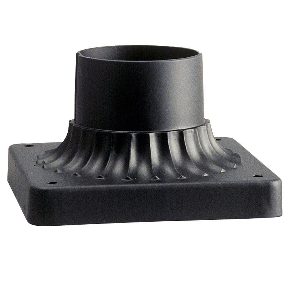 Filament Design Textured Black Outdoor Pier Mount Adapter Cli Filament Design Textured Black Outdoor Pier Mount Adapter
