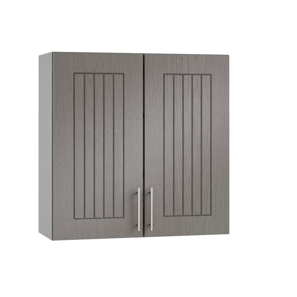 Naples Wall Cabinets in Rustic Gray - Kitchen - The Home Depot