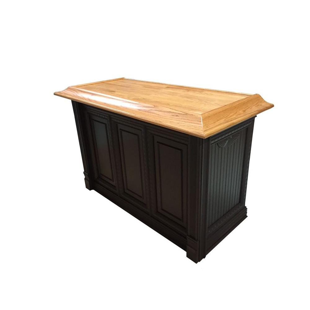 House Of Fara Ht18 1 In X 6 In X 8 Ft Oak Bar Rail Moulding