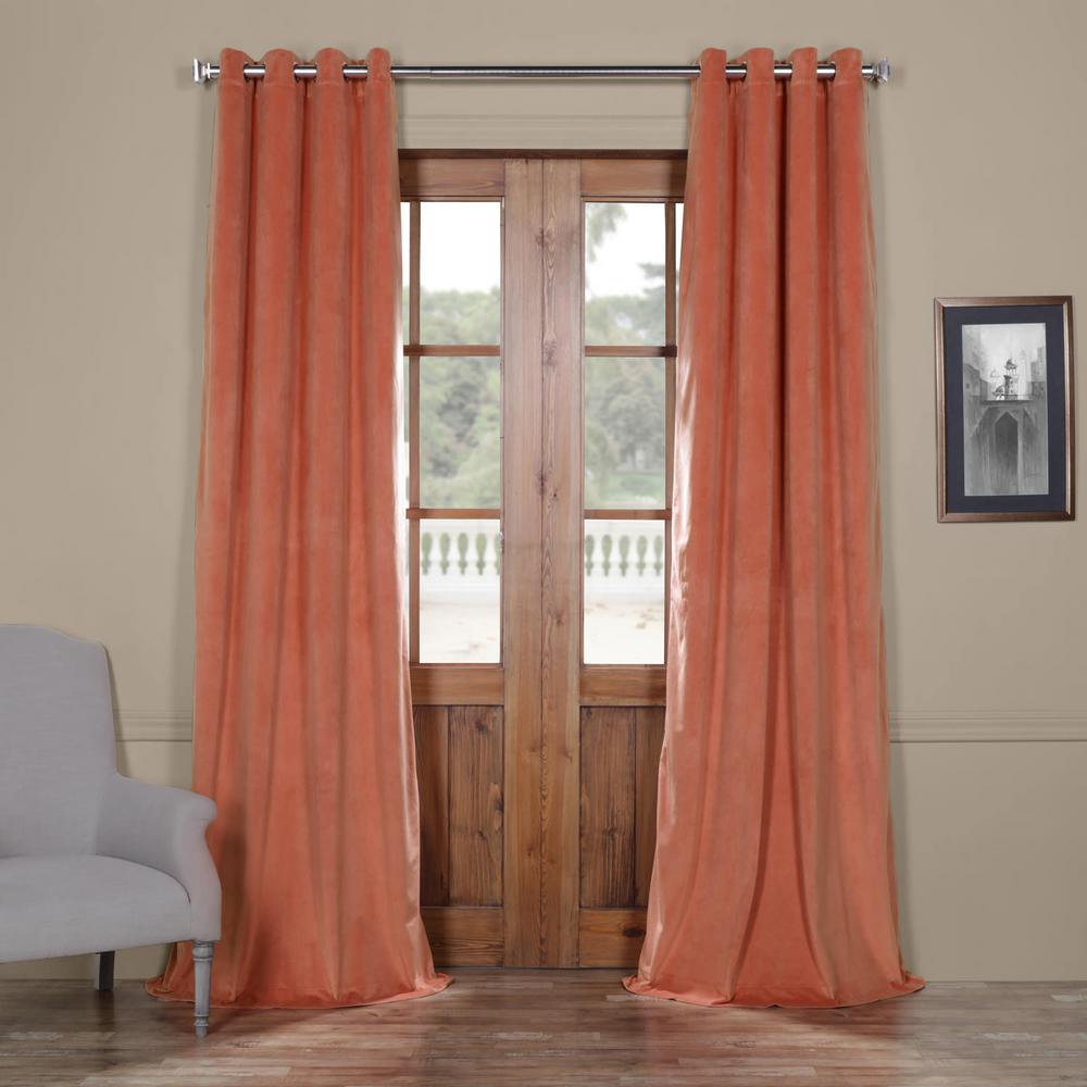 Exclusive Fabrics Furnishings Blackout Signature Desert Coral