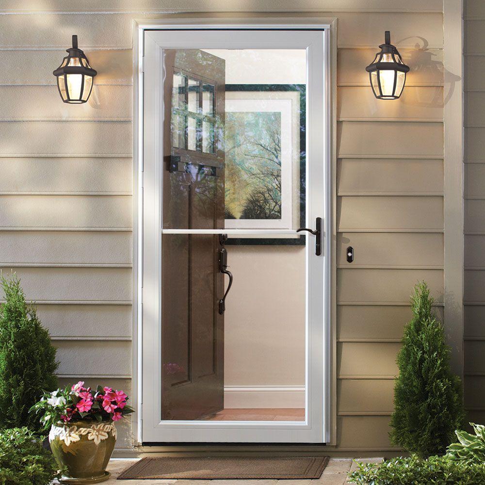 Andersen 36 In X 80 In 3000 Series White Right Hand Self Storing