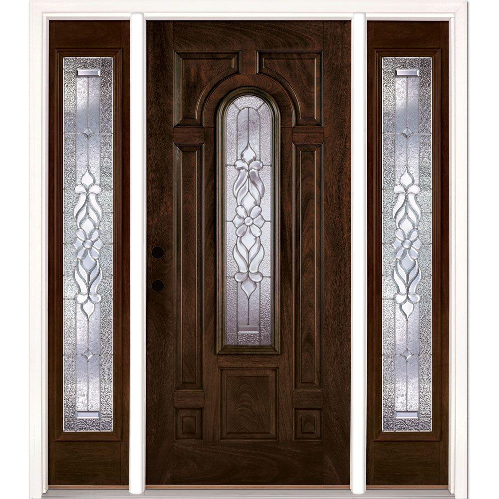 Feather River Doors 63 5 In X 81 625 In Lakewood Zinc Stained
