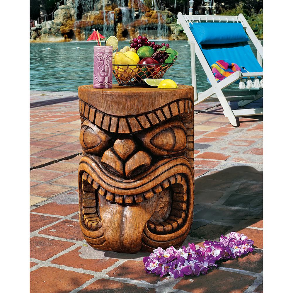 Design Toscano The Lono Tongue Grand Tiki 20 5 In H Sculptural Grand Tiki 20 5 In H Sculptural