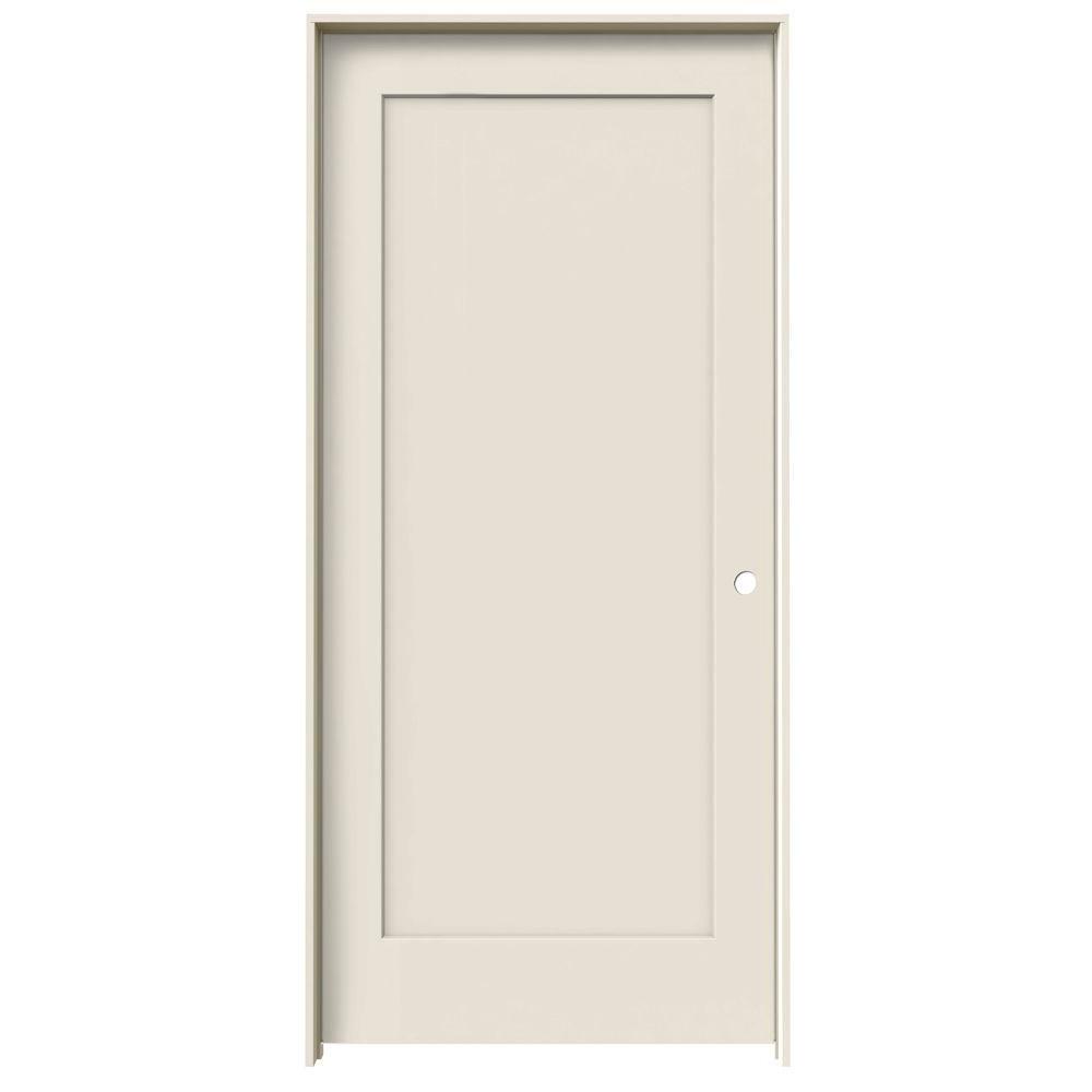 JELDWEN 32 in. x 78 in. Madison Primed LeftHand Smooth Molded