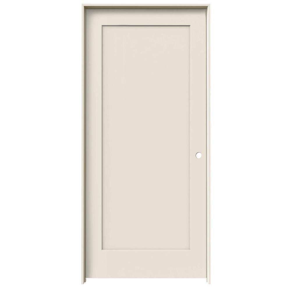 Jeld Wen 32 In X 80 In Madison Primed Left Hand Smooth Molded Composite Mdf Single Prehung Interior Door