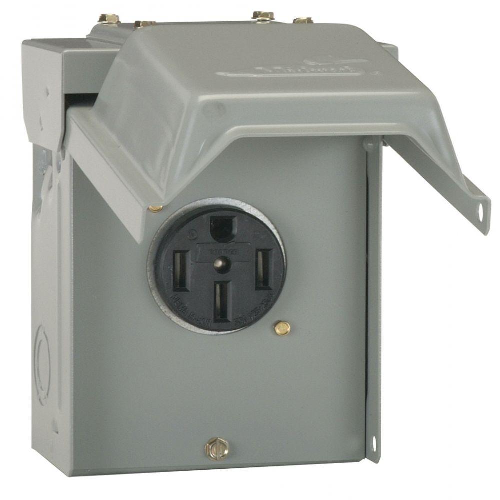 Ge 50 Amp Temporary Rv Power Outlet U054p The Home Depot