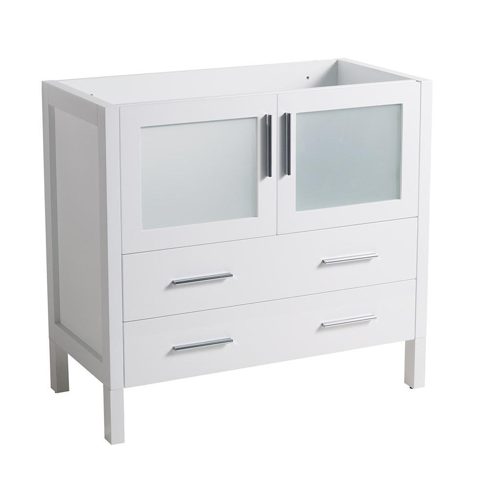Fresca Torino 36 In Modern Bathroom Vanity Cabinet Only In White Fcb6236wh The Home Depot