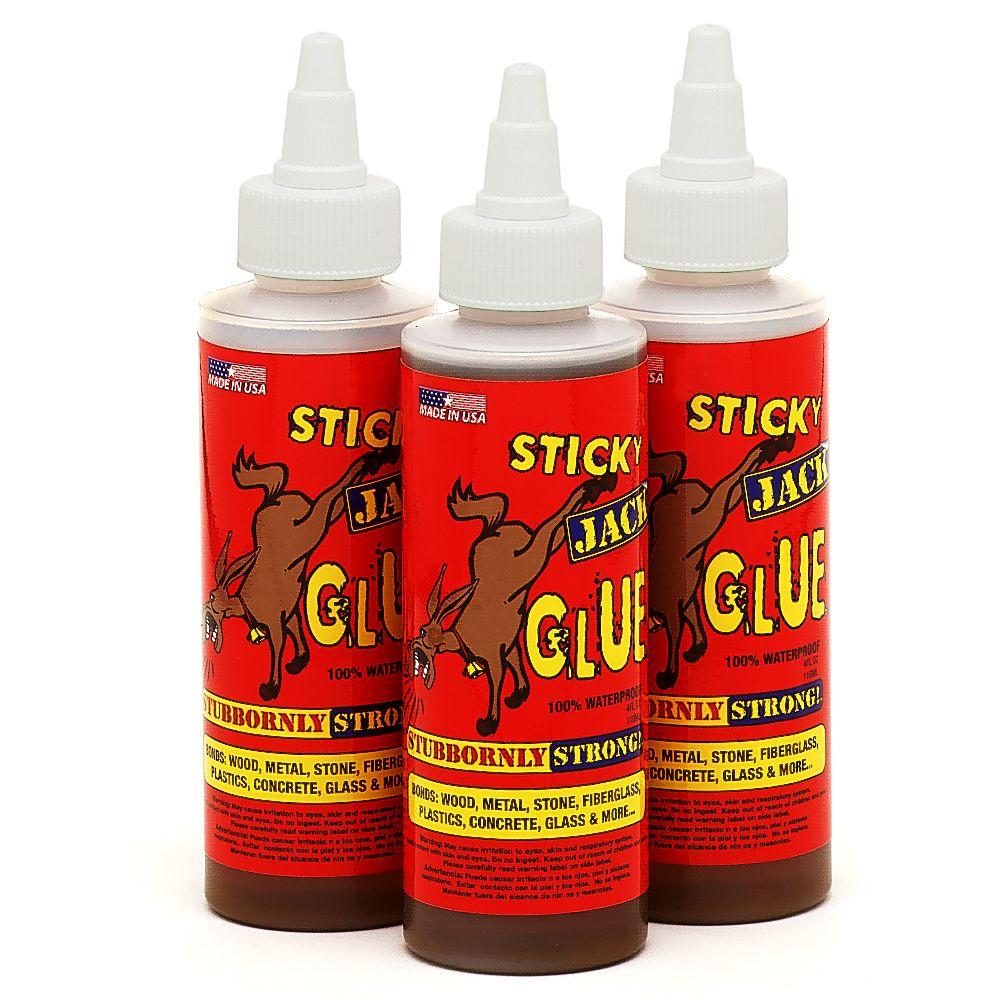 Sticky Jack MultiPack 3 4 oz. Bottles of GlueBSJG4oz3Pack The