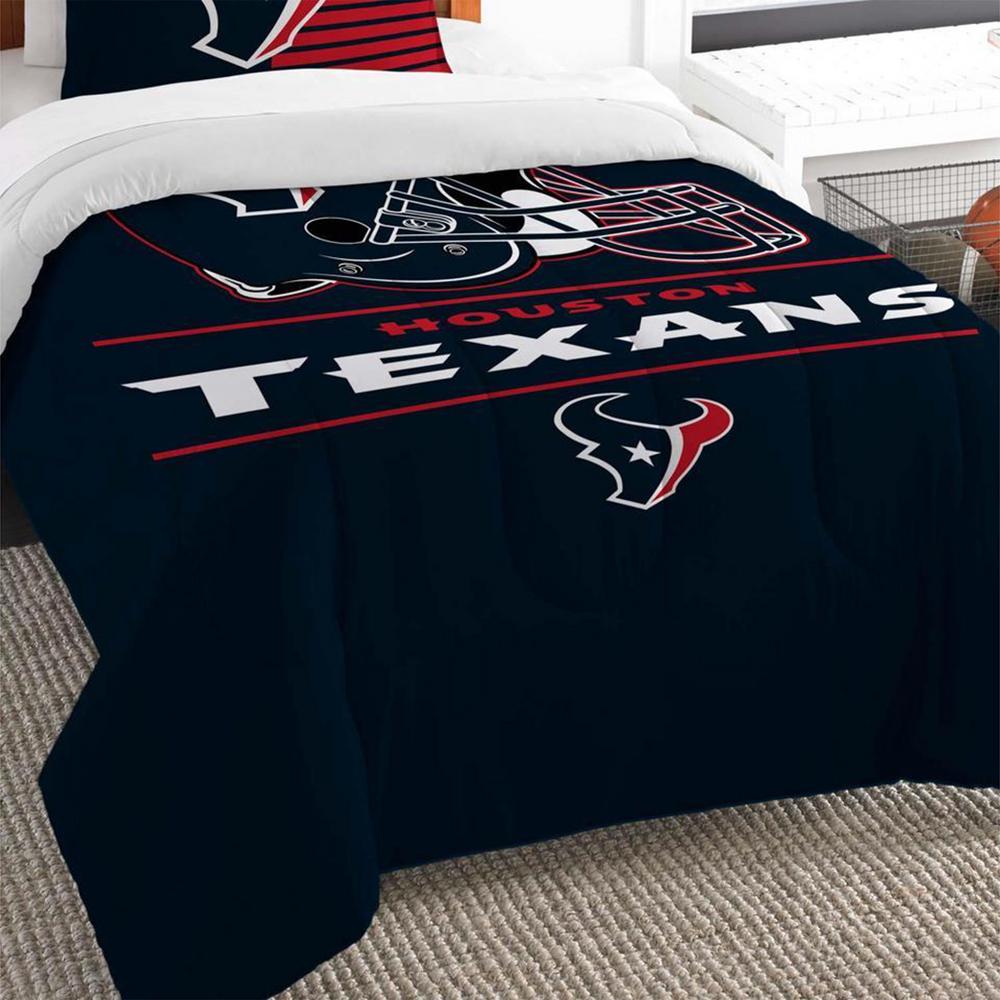 Texans 2 Piece Draft Multi Twin Comforter Set 1nfl862000119ret The Home Depot Piece Draft Multi Twin Comforter Set, Houston Texans Bedding Queen